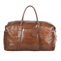Большая дорожная сумка из кожи орехового цвета Ashwood Leather Lewis Chestnut Brown