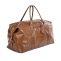 Большая дорожная сумка из кожи орехового цвета Ashwood Leather Lewis Chestnut Brown. Вид 3.