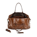 Большая дорожная сумка из кожи орехового цвета Ashwood Leather Lewis Chestnut Brown. Вид 4.