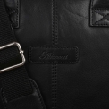 Черная деловая сумка из кожи для документов и ноутбука Ashwood Leather Lloyd Black. Вид 4.