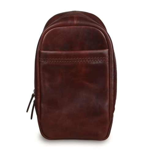 Кожаный рюкзак бордово-коричневого цвета Ashwood Leather Perry Vintage Tan