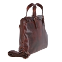 Деловая сумка из кожи коричнево-бордового цвета Ashwood Leather Ralph Vintage Tan. Вид 2.
