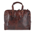 Деловая сумка из кожи коричнево-бордового цвета Ashwood Leather Ralph Vintage Tan. Вид 3.