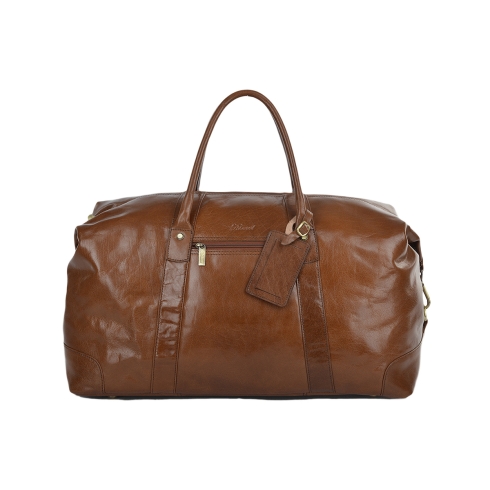 Большая дорожная сумка из кожи коричневого цвета Ashwood Leather Harold Chestnut Brown