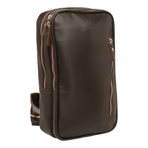 Рюкзак из кожи коричневого цвета Blackwood Camp Brown