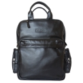 Кожаная сумка-рюкзак Carlo Gattini Reno black 3001-01. Вид 7.