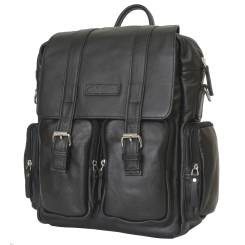 Кожаный рюкзак-сумка Carlo Gattini Fiorentino black 3003-01