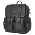 Кожаный рюкзак-сумка Carlo Gattini Fiorentino black 3003-01. Вид 7.