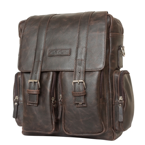 Кожаный рюкзак-сумка Carlo Gattini Fiorentino brown 3003-04