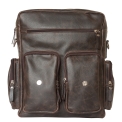Кожаный рюкзак-сумка Carlo Gattini Fiorentino brown 3003-04. Вид 2.