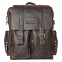 Кожаный рюкзак-сумка Carlo Gattini Fiorentino brown 3003-04. Вид 3.