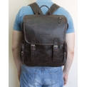 Кожаный рюкзак Carlo Gattini Santerno brown 3007-04. Вид 4.