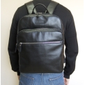 Кожаный рюкзак для ноутбука Carlo Gattini Monferrato black 3017-01. Вид 4.