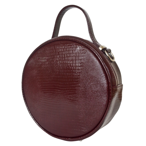 Кожаная женская сумка Carlo Gattini Avio burgundy 8019-09