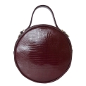 Кожаная женская сумка Carlo Gattini Avio burgundy 8019-09. Вид 3.