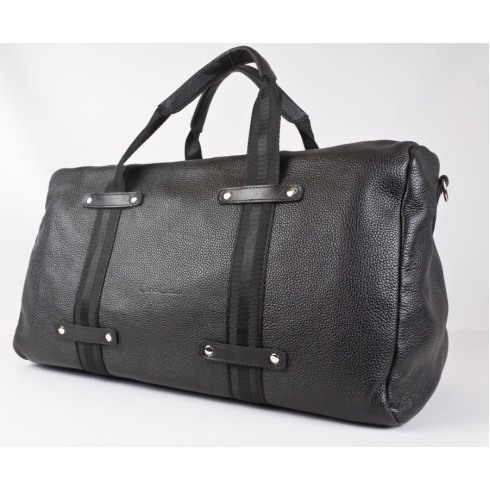 Кожаная дорожная сумка Carlo Gattini Alcantara black 4000-01