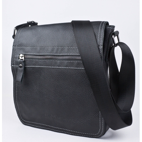 Кожаная мужская сумка Carlo Gattini Alessano black 5030-01