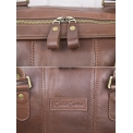 Кожаная дорожная сумка Carlo Gattini Campelli Premium brown 4014-53. Вид 9.