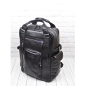 Кожаный рюкзак Carlo Gattini Corruda Premium black 3092-51. Вид 4.