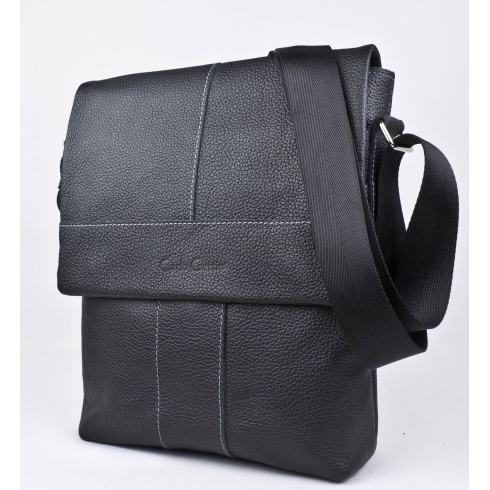 Кожаная мужская сумка Carlo Gattini Corsano black 5029-01