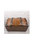 Кожаная дорожная сумка Carlo Gattini Fidenza Premium cog brown 4036-03. Вид 10.