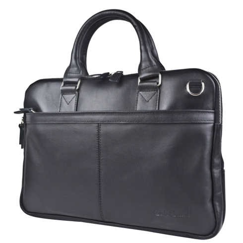 Кожаная мужская сумка Carlo Gattini Santona black 5073-01