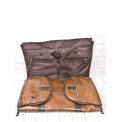 Кожаный портплед дорожная сумка Carlo Gattini Torino Premium cog brown 4037-03. Вид 14.