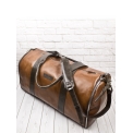 Кожаный портплед дорожная сумка Carlo Gattini Torino Premium cog brown 4037-03. Вид 6.