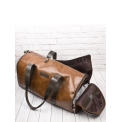 Кожаный портплед дорожная сумка Carlo Gattini Torino Premium cog brown 4037-03. Вид 10.