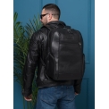 Кожаный рюкзак Carlo Gattini Vicoforte Premium black 3099-51. Вид 11.