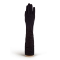 Длинные перчатки из велюра Eleganzza IS02010 black