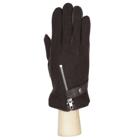 Комбинированные мужские перчатки Fabretti 33.3-2 chocolat