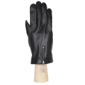 Перчатки из кожи черного цвета Fabretti 12.85-1 black