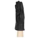 Перчатки черного цвета из кожи Fabretti 12.86-1 black. Вид 2.
