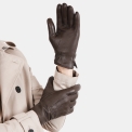 Кожаные мужские перчатки Fabretti 17.7-2. Вид 4.