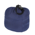 Дорожная подушка синего цвета с утягивающим ремешком Fabretti 57845-8. Вид 3.