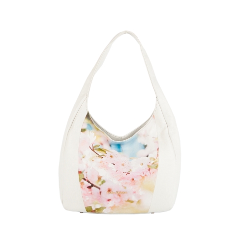 Белая сумочка-мешок из мягкой кожи с рисунком Fiato Dream 2003