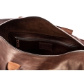Дорожная кожаная сумка без подкладки Hardcraft BAG02/Brown. Вид 4.