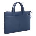 Кожаная деловая сумка Lakestone Bolton Dark Blue. Вид 2.