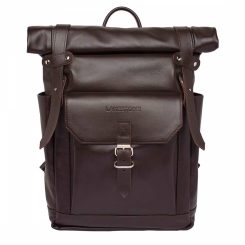 Кожаный рюкзак для ноутбука Lakestone Eliot Brown