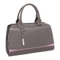 Женская кожаная сумка Lakestone Emra Dark Grey/Lilac. Вид 6.