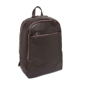 Кожаный мужской рюкзак для ноутбука Lakestone Faber Brown. Вид 2.