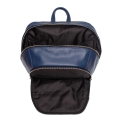 Кожаный мужской рюкзак для ноутбука Lakestone Faber Dark Blue/Black. Вид 5.