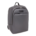 Кожаный мужской рюкзак для ноутбука Lakestone Faber Grey/Black. Вид 2.