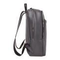 Кожаный мужской рюкзак для ноутбука Lakestone Faber Grey/Black. Вид 4.