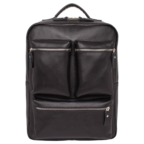 Кожаный рюкзак для ноутбука Lakestone Norley Black