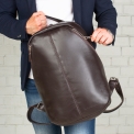 Кожаный рюкзак для ноутбука Lakestone Pensford Brown. Вид 7.
