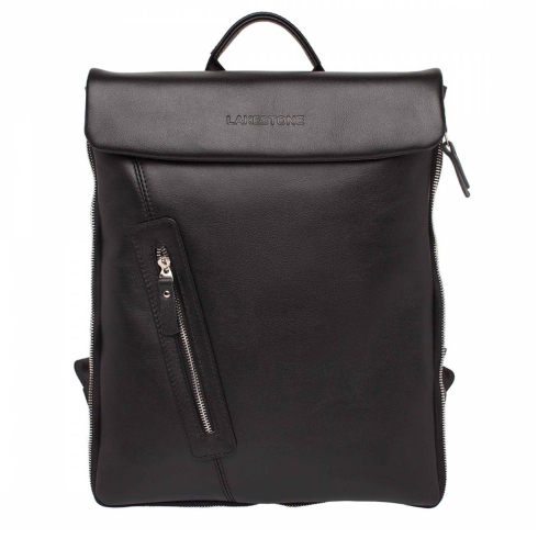 Кожаный рюкзак для ноутбука Lakestone Ramsey Black