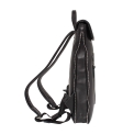 Кожаный рюкзак для ноутбука Lakestone Ramsey Black. Вид 4.