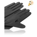 Длинные перчатки из черной кожи Michel Katana i.K81-VANCY_26/BL. Вид 3.